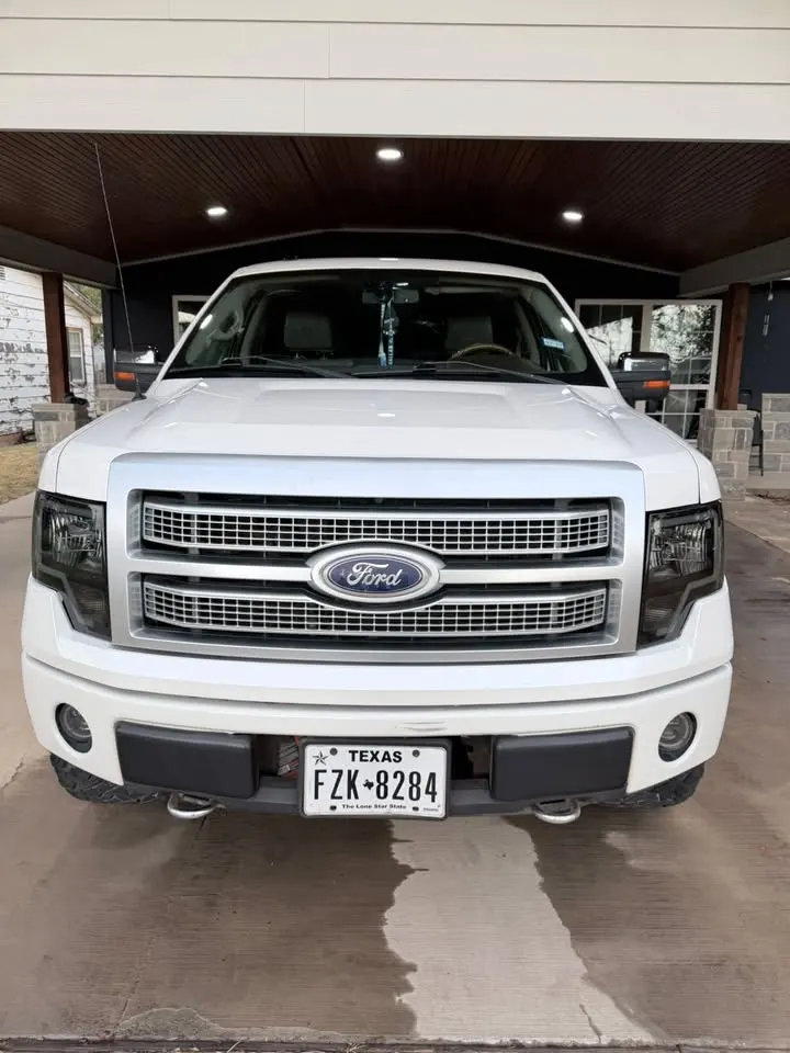White Ford F-150 after an exterior detail