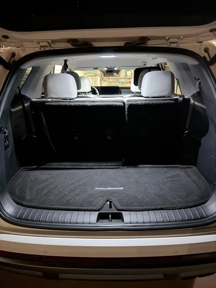 SUV cargo area vacuumed and cleaned